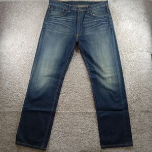 Levis‎ 505 Jeans Mens 38x34 Blue Straight Leg Medium Wash Denim Classic Fit